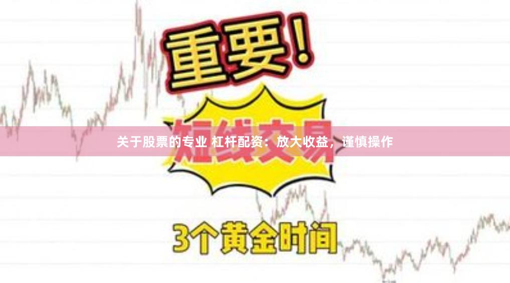 关于股票的专业 杠杆配资：放大收益，谨慎操作